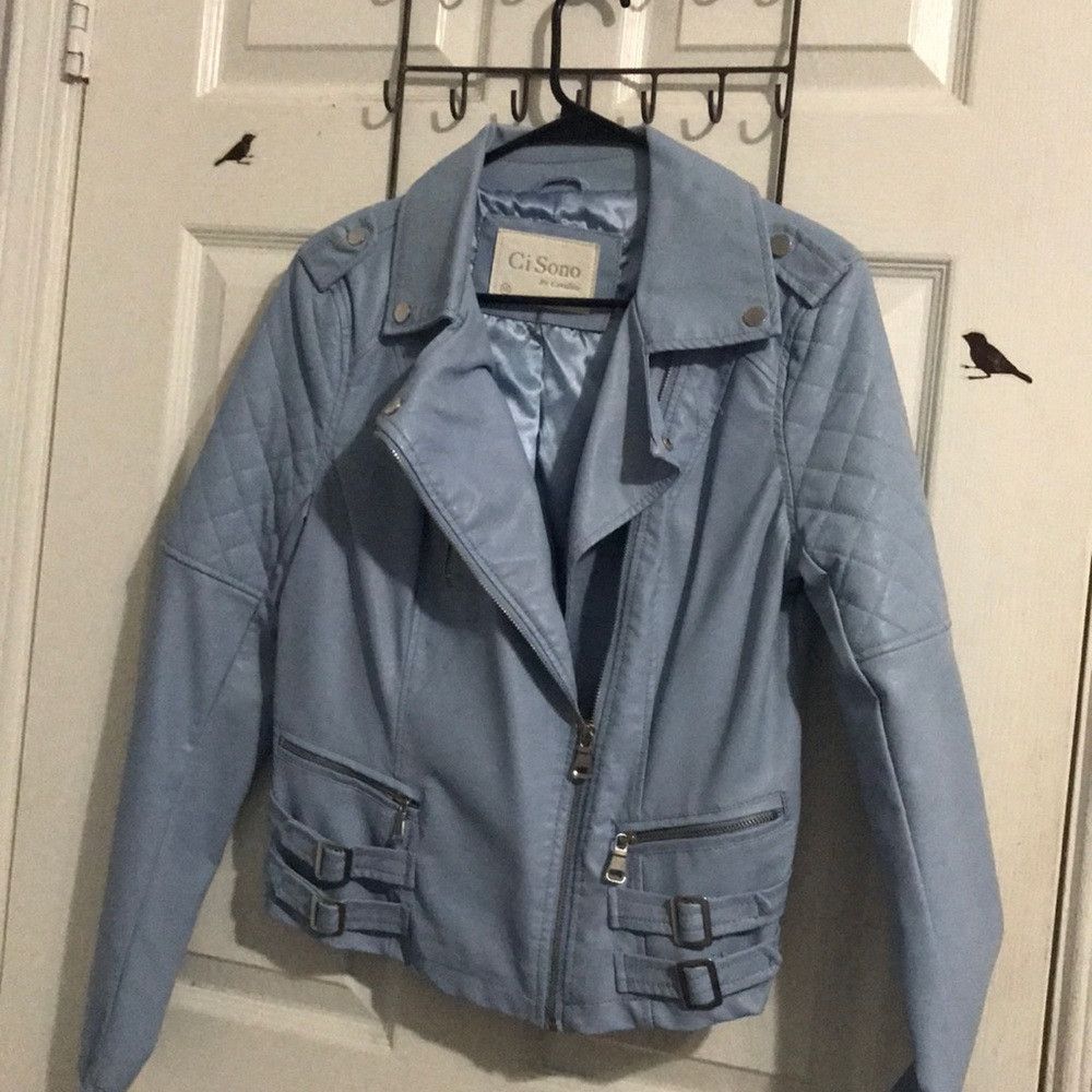 Baby blue jacket🖤